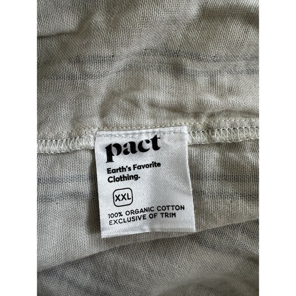 Pact Women’s Organic Cotton Dress Coastal Double Gauze Throw N Go Lilac Size XXL - Picture 12 of 12